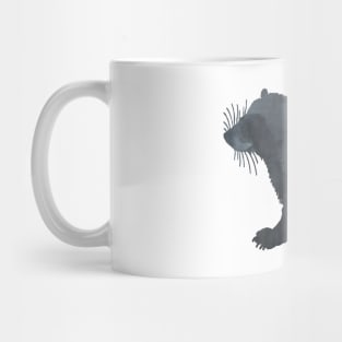 ferret art silhouette Mug